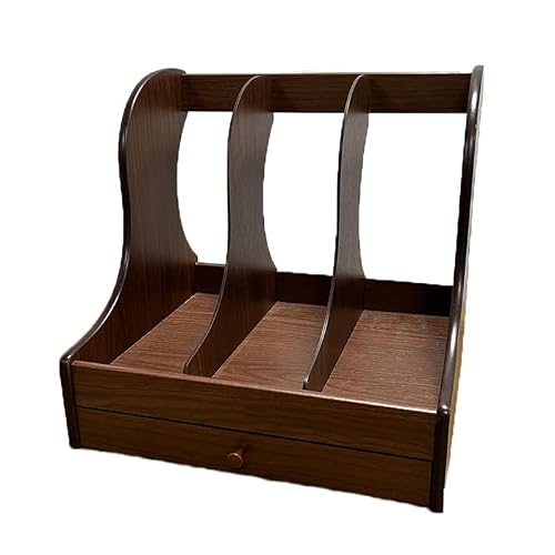 Desk File Organizer, File Rack Desktop Storage Box Book Stand Tray Office Supplies