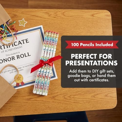 Anderson's, Honor Roll Award Pencils, Set of 100, School Pencils, Student Awards, Recognition