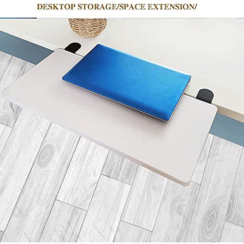 BWPURWDFH Desk Extender Ergonomic Desk Keyboard Extender Tray Folding Clamp-On Keyboard Tray Expansion Keyboard Drawers Platforms Elbow Arm Support (White 65X25CM)