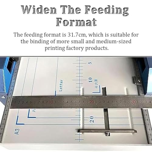 KYTGFH Electric Stapler Machine, Automatic Document Binding and Folding, Ideal for School and Office Use (Blue)