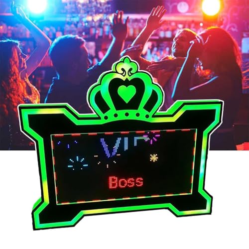 Led Bottle Presenter Programmable, Bottle Service Signs For Night Club, Birthday DIY Custom - LED Logo Message Board, Led Letter Bottle Presenter for Wedding,BigScreen