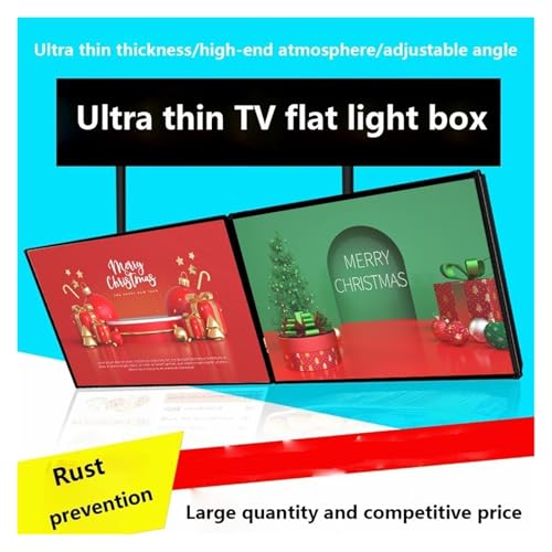 DFEDHF Slim Snap Frame LED Light Box Illuminated Poster Display Backlit Menu Board for Restaurant Cafe Shops Wall Mounted Billboard Sleek Modern Design, Vertical-60 * 80cm