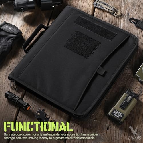 Livans Portfolio Padfolio Binder with Detachable 3-Ring Planner & A4 Paper