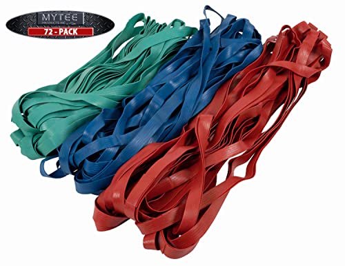 Mytee Products 72 Pack Large Rubber Moving Bands - Includes 72 Variety Mover Rubber Bands (Set of 24 pcs Each), 30", 36" and 42" for Moving Pallets, Blankets, Packing, Boxes, Furniture, TV Bed