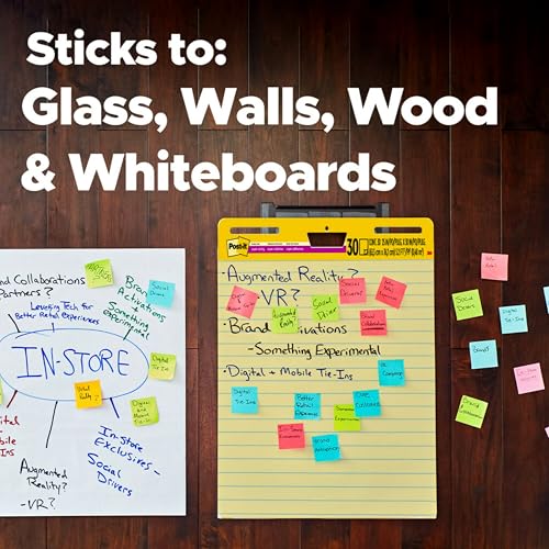 Post-it Super Sticky Easel Pad, 25 x 30 Inches, 30 Sheets/Pad, 1 Pad (561SS), Yellow Lined Premium Self Stick Flip Chart Paper, Super Sticking Power