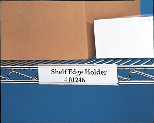 Index Wire Rack Label Holder, 24 in, PK6