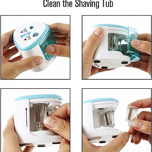 NVEIRGH Two-Hole Electric Automatic Pencil Sharpener Switch Home Office School Supplies Stationery Art