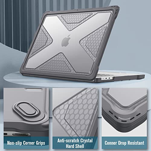 Fintie Rugged Case for MacBook Pro 16 Inch, Gray