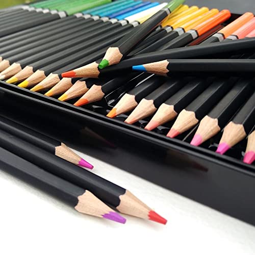 ZYQHMY 72/100 Colored Pencil Art Lapis de cor 72 cores Profissional Colored Pencils 72 Lapis Artist Crayons Sketch(72 colors)