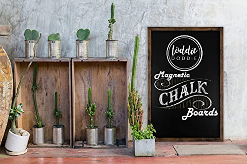 Loddie Doddie Rustic Wood Magnetic Board for Wall, Stain Resistant, 24"x36"