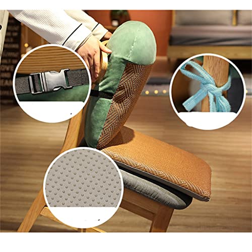 GSTYMXX Mat Rattan Seat Cushion Lumbar Pillow Office Back Support