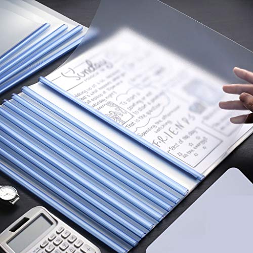 Plastic Folders,Budget Binde, File Folder,Report Covers with U-Type Sliding Bar (60 Sheet Capacity), Office School Supplies Transparent Resume Presentation File Folders Files Organizer (Color : D) (C