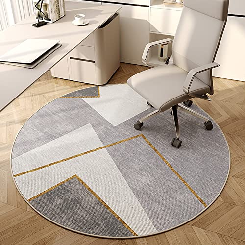 Office Chair Mat for Carpet,Decorative Round Rug with Pattern,Durable Floor Protector Mat,Desk Chair Mat for Hard Surface,Multi-Purpose Anti-Slip Desk Chair Mat,for Office & Home (Color : B1, Size :