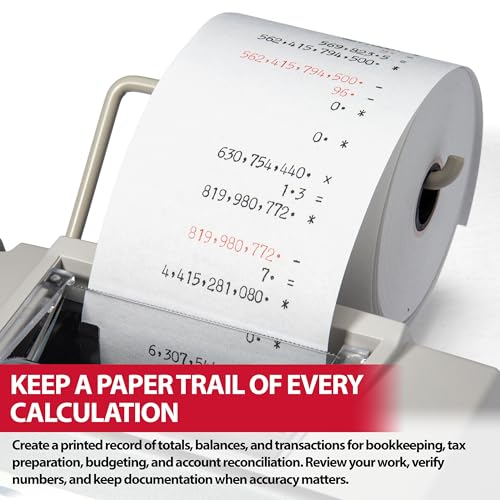 Sharp Two-Color Printing Calculator, White (EL-1750V)
