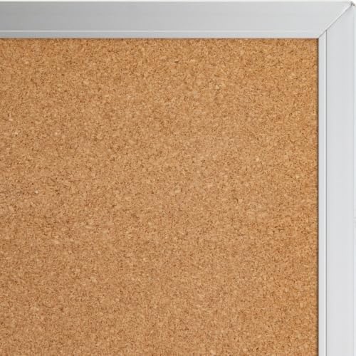 Sparco 19070 Cork Board, 1/2" Thick, 6'x4', Aluminum Frame