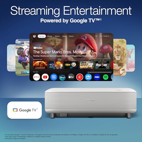 Epson Lifestudio Grand Ultra Short Throw 4K PRO-UHD Laser Projector