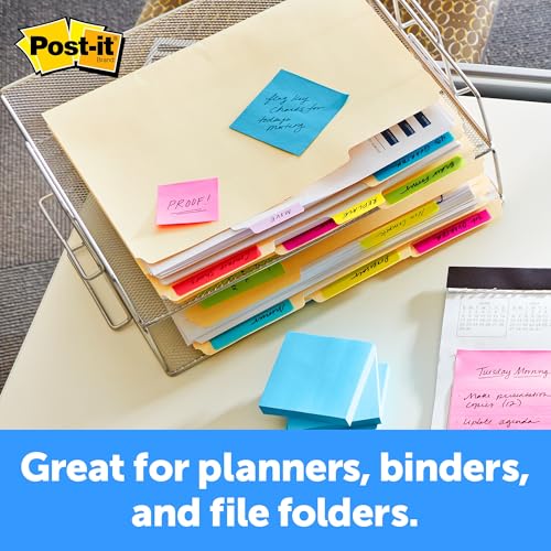 Post-it 686F-50WH Tabs, 2 inches, White, 24-Pack