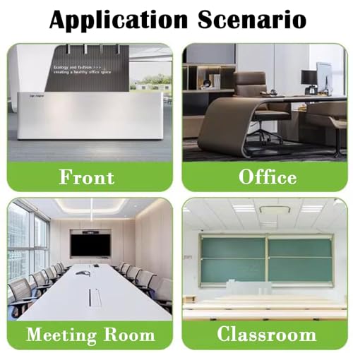 Privacy Desk Panel Protective for Desk Divider Home & Office Partitions, Freestanding Frosted Desk Divider, Desktop Privacy Panel Acrylic with Clamps(4PCS,L x H 35.4in x 20in/90 x 50cm)