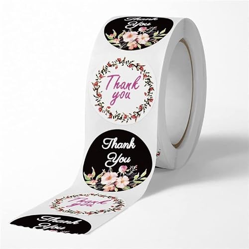 MVNOIRE Labels Thank You Stickers Pretty Gift Cards Baking Envelope Sealing Label