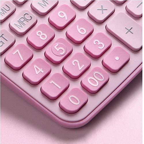 12 Digit Desk Calculator Large Buttons Financial Business Accounting Tool Big Battery and Solar Power