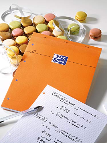 Oxford Scolaire 100107099 Notepads 210 x 315 160 Pages 80 g Pack of 3 Stapled Perforated