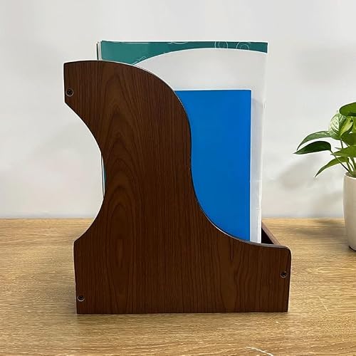 Desk File Organizer, File Rack Desktop Storage Box Book Stand Tray Office Supplies
