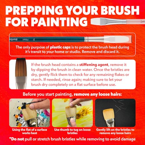 Creative Mark Pro Stroke Chungking Paint Brush - Bright # 4, 48 Count