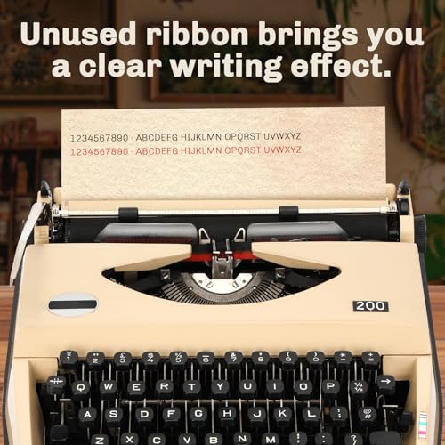 Coffee Manual Typewriter,1980s Traditional Portable Vintage Typewriter Deeply Restored,Manual Typewriter for Writing,Letters and Vintage Collectible Present,Classic Retro Manual Typewriter