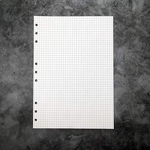 Zelten Refills/Loose Leaves for B5 Cover Ring Binder/Personal Organizer/Planner(B5 9 Holes, Cover with Pages and Pouches Set)