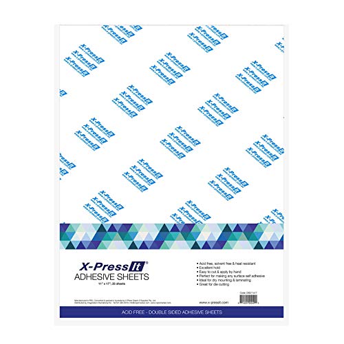 X-Press It Double Sided Adhesive Sheet, High Tack, 11" x 17"