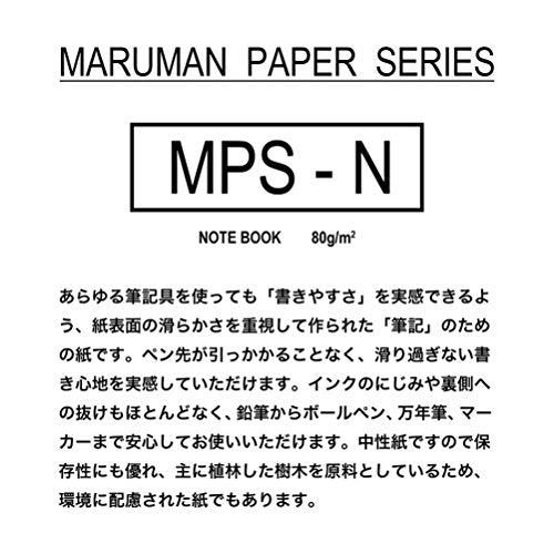 Maruman L1297 Loose Leaf Wide B5 Square 0.2 inch (5 mm), 15 Pieces, Set of 5