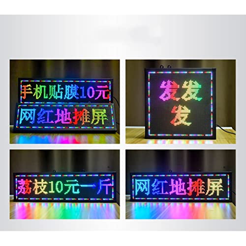 MekUk LED Sign Board Scrolling Message LED Sign Display Screen Outdoor Programmable Scrolling Message Light Signs for Business Advertising for Store, Car, Business, Promotion (Size : 99cm*19cm)