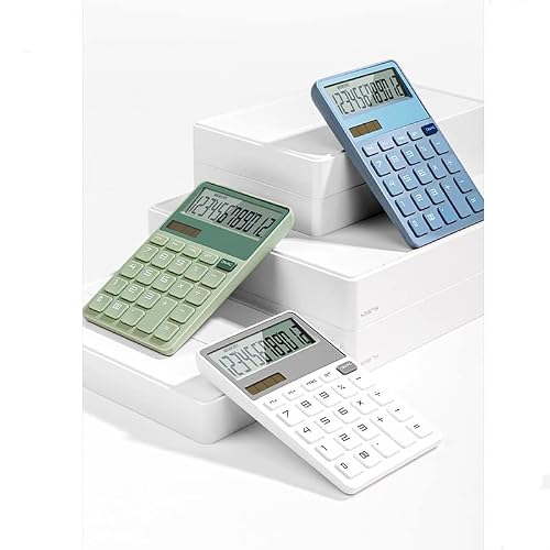 DUYHBAWRS Calculator Fashion Calculator 12-bit Large Screen Personality Large Calculator Solar Financial Accounting Office Special Calculator(D)