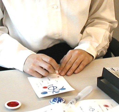 Sumiundo 29789 Seal, Miyabi Sign, Single Letter, Silent, Vermilion