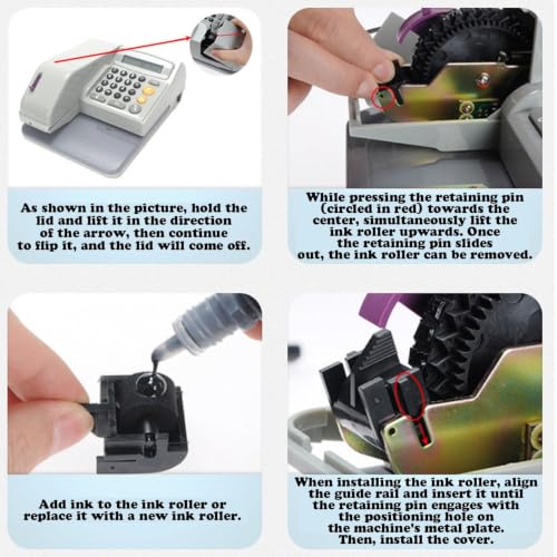 Check Writer Machine, for Business Office,16‑Currency Multi‑Country Cheque
