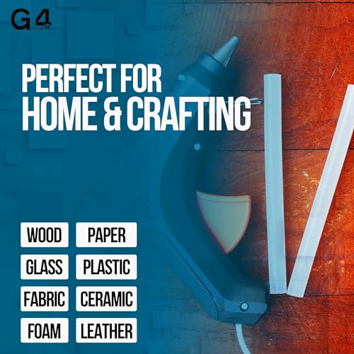 G4GADGET 50 Pack 11mm x 100mm Hot Melt Glue Sticks - Strong Adhesive for Glue Guns, Ideal for Crafts, Repairs & DIY Projects