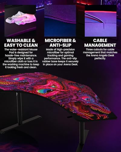 Arozzi Arena Angelo Gaming Desk Pad Crawling Chaos