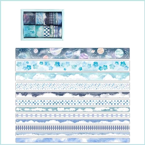 MVNOIRE Washi Tape Cute Geometry Decorative Adhesive Decora DIY Scrapbooking Sticker Label