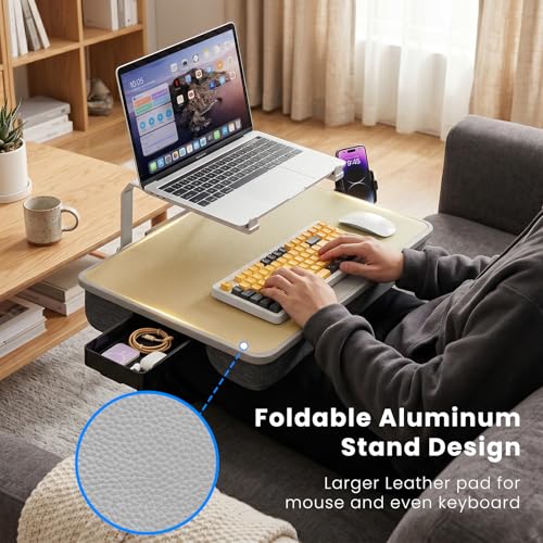 V-Hold Large Adults Lap Desk for Laptop with Phone Holder & Storage Drawer
