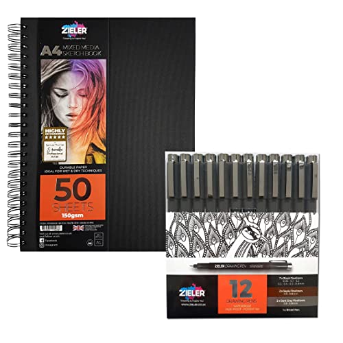 Zieler Fineliner Drawing Pens Starter Set
