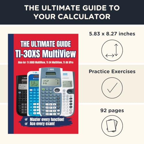 TI-30XS Multiview Scientific Calculator + The Ultimate Guide + WYNGS Protective Case