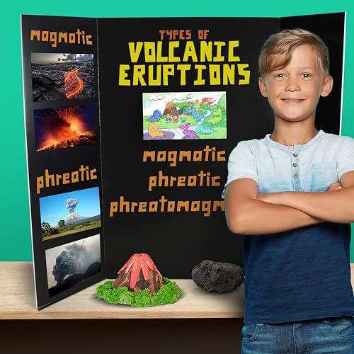 Flipside Products 36” x 48” Foam Project Boards for Presentations, Science Fair, School Projects, and Event Displays - Assorted Colors (Yellow, Green, Blue, Red, Black) 3/16'' Thick - 24 Pk