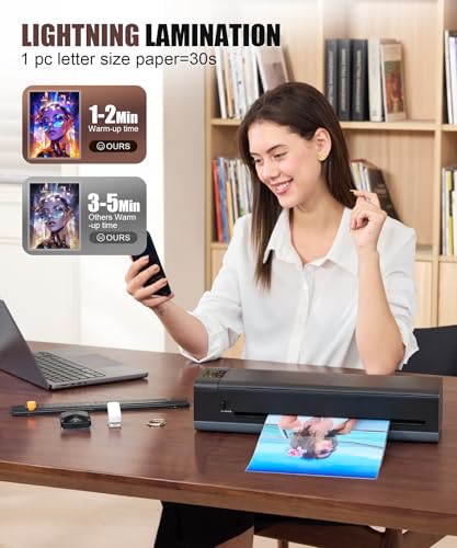 Chilino 13inch Laminator Machine, 9-in-1 Hot & Cold Laminating Machine