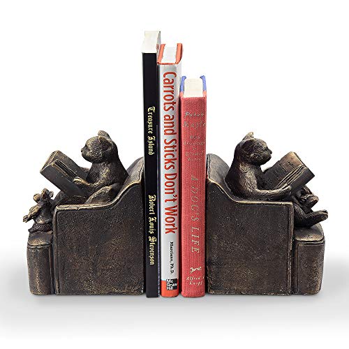 SPI Reading Friends Cat & Mouse Bookends Pair