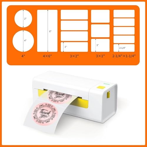 MVUYO FMURY Electronic Single Box Barcode Printer with Universal External Single Stand Thermal Label Printer
