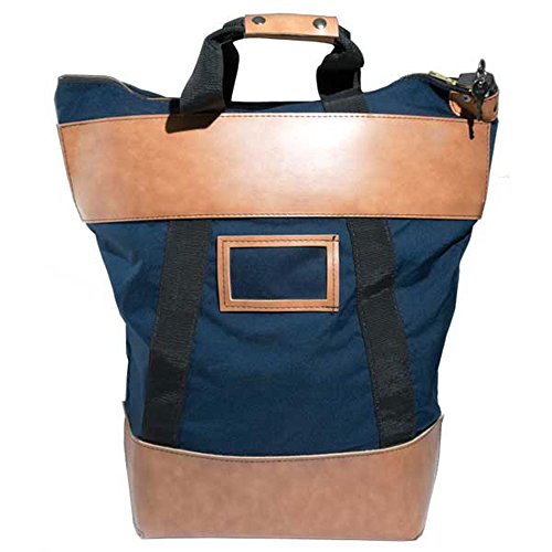 BankSupplies 15W x 16H x 7D -Navy Blue Locking Courier Bag