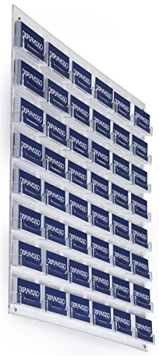 Displays2go 48 Pocket Wall Business Card Holder