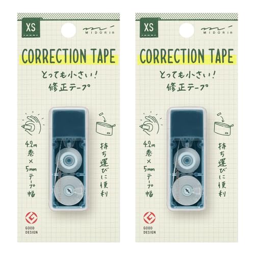 Midori Correction Tape XS Navy A Set of 2 35517006X2