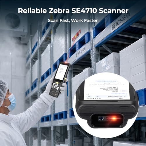 MUNBYN MC011 Cold Chain Barcode Scanner, Android 13 Rugged Handheld PDA with Intelligent Anti-Fog Heating, Removable 5400mAh Low-Temperature Battery, Works with Zebra SE4710, IP67, 4GB+64GB, 4G LTE