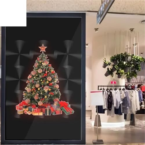 WiFi 3D Hologram Projector Fan 50-100cm Led Sign Advertising Display Holographic Lamp Player Support Images Video Splicing(80cm)